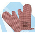 Gingham Oven Mitt